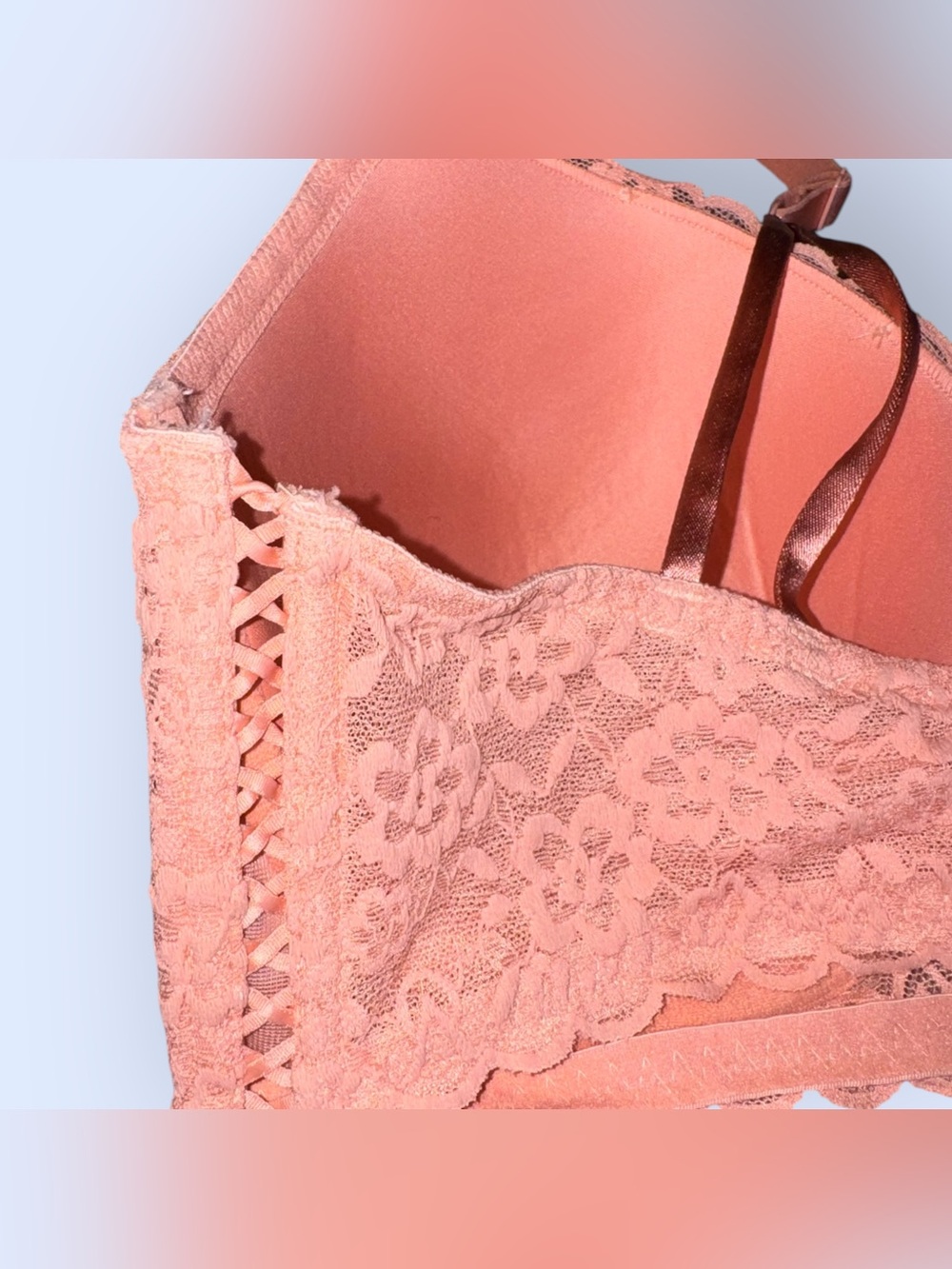 Victoria's Secret Lace Lined Demi Bra - Picture 3 of 5